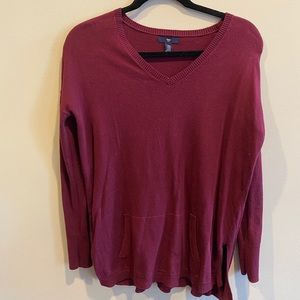 V neck sweater
